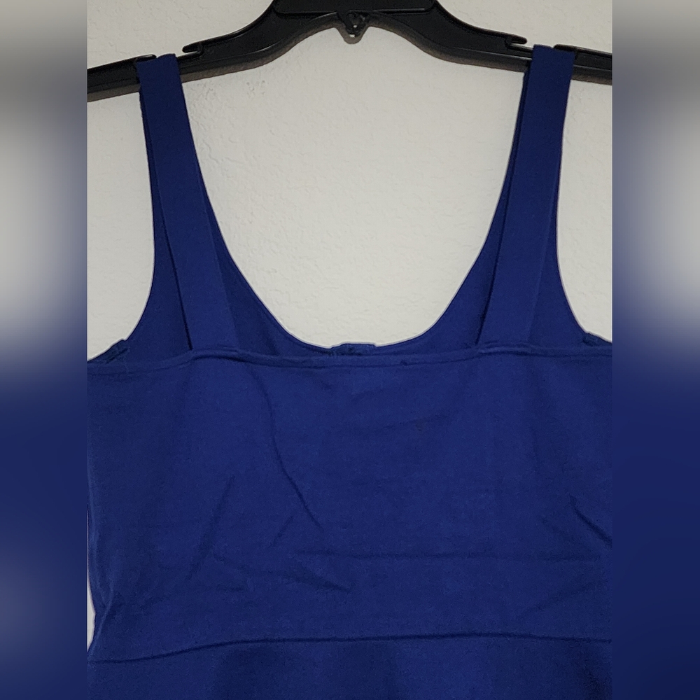 Chic Royal Blue Sleeveless Mini Dress Size Medium - Picture 6 of 7